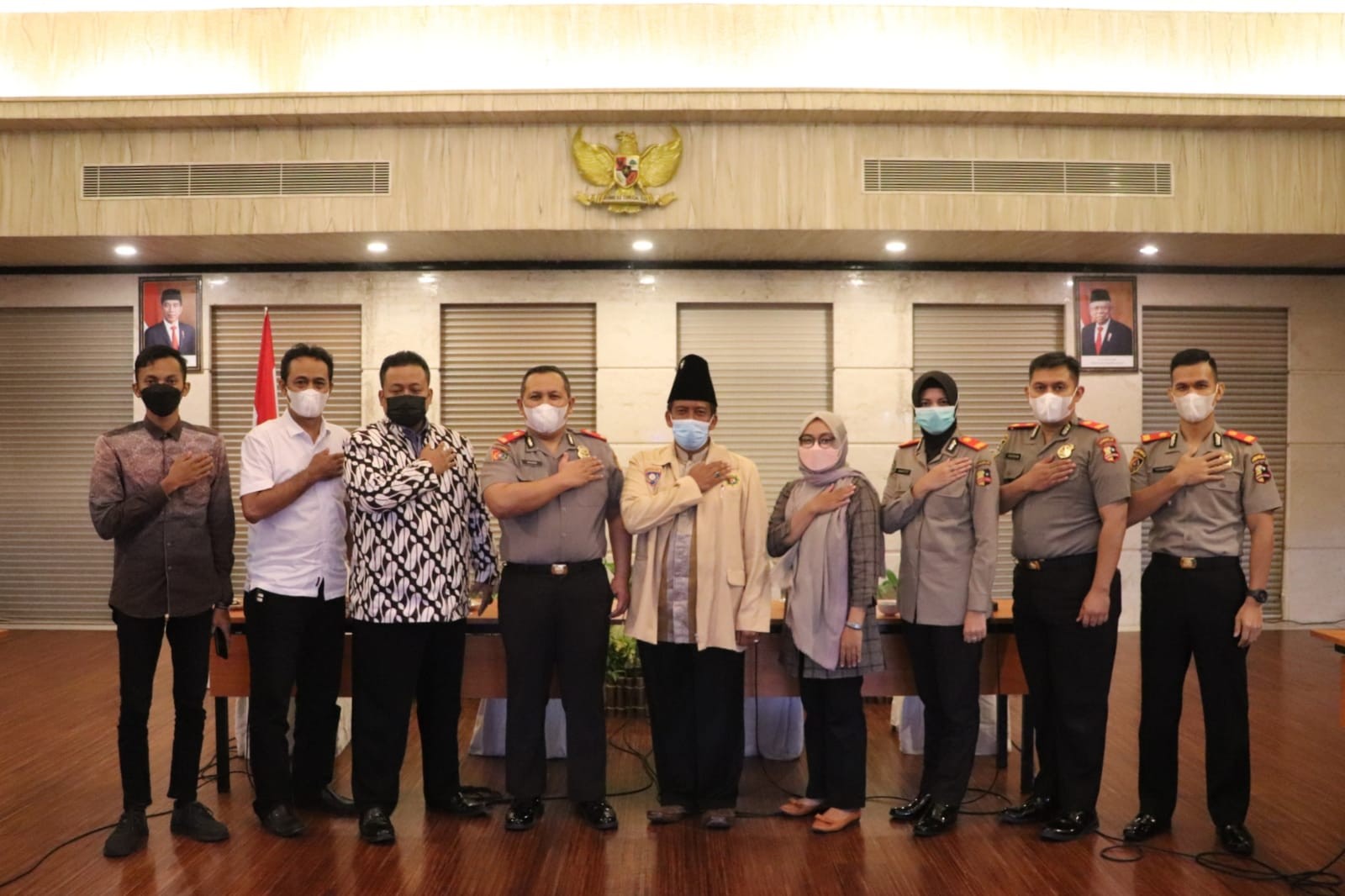 Kunjungan Serdik Sespimmen Polri  Dikreg 61 TA. 2021 ke Tiga Institusi dan Tomas yang Ada di Kabupat
