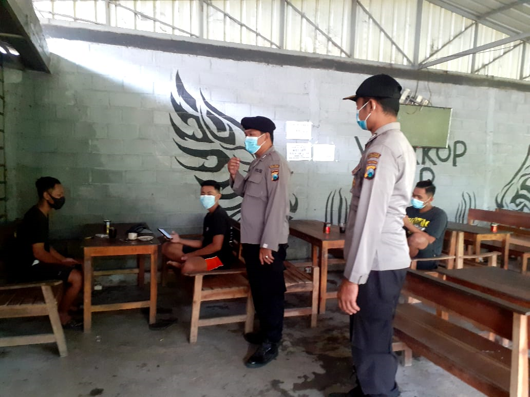 Polsek Kedungwaru Gencar Operasi Yustisi Prokes Covid-19 Di Warkop