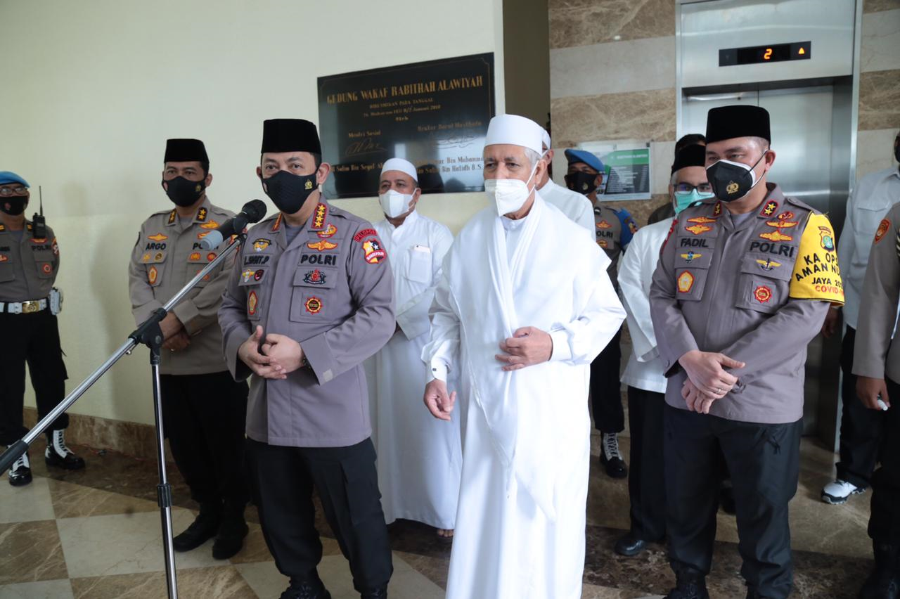 Kapolri Ajak Rabithah Alawiyah Sampaikan Pesan Harkamtibmas Dengan Bahasa Umat 
