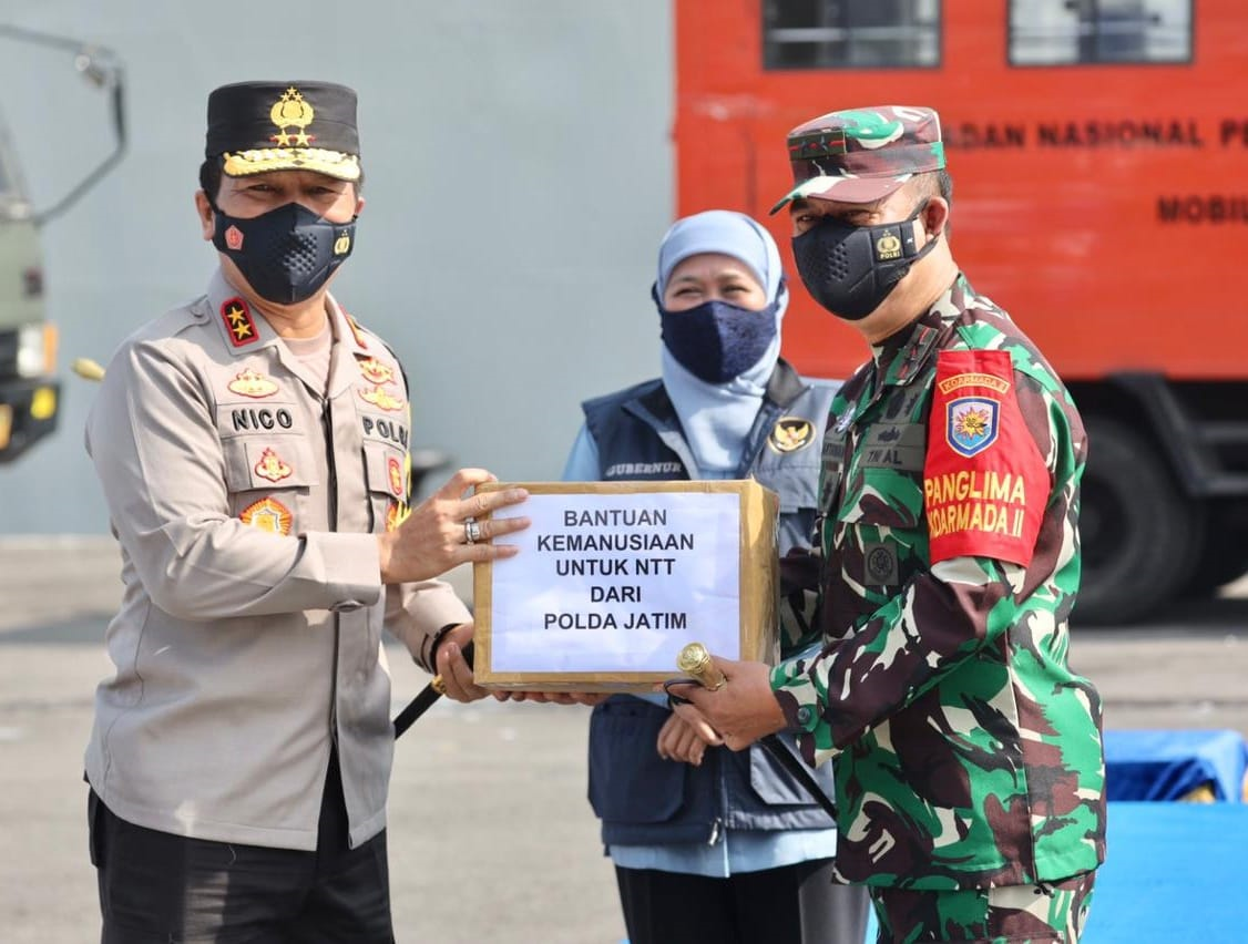 Perduli Bencana Alam, Kapolda Jatim: Pelepasan KRI Tanjung Kambani-971 untuk Penanggulangan Bencana 