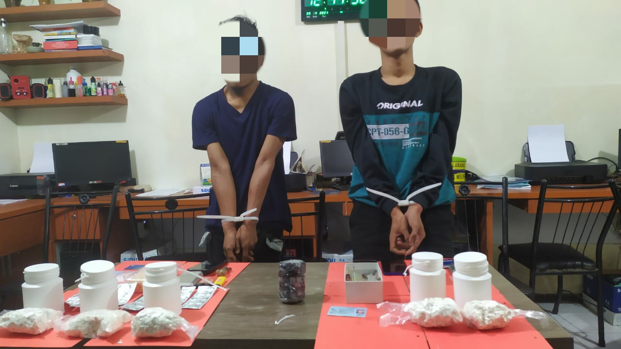 Dua Pengedar Narkoba Tulungagung Ditangkap Polsek Pucanglaban