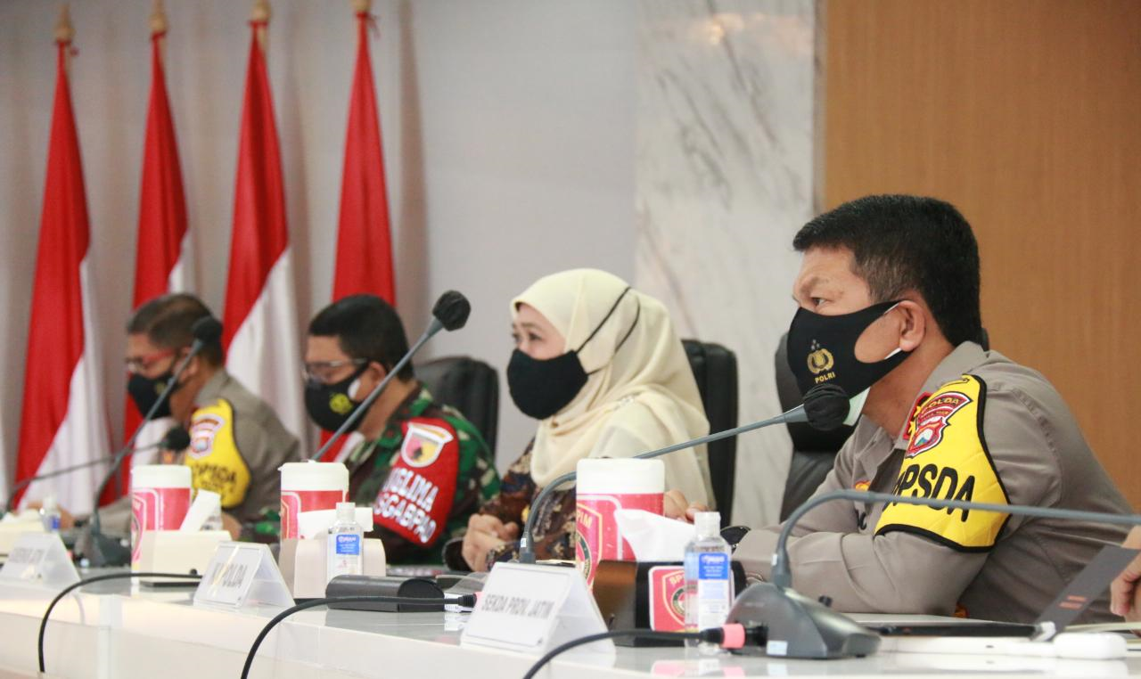 Vidcon Rakor Lintas Sektoral Diikuti Oleh Menteri dan Panglima TNI Terkait Persiapan Pengamanan Idul