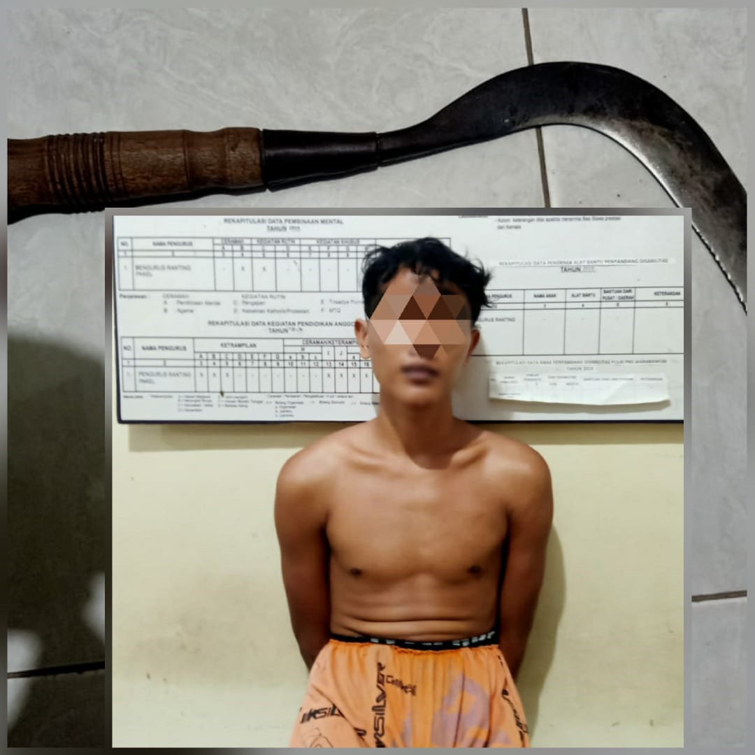 Aniaya Pasutri, Pria Tulungagung Ini Meringkuk di Jeruji Tahanan Polsek Pakel