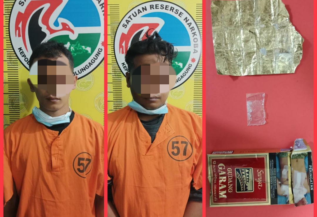 Simpan Narkoba, Dua Pemuda Asal Ngantru Diamankan Satresnarkoba Polres Tulungagung