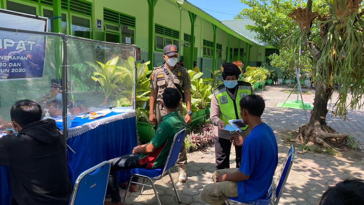 Tim Gabungan Ops Yustisi Kabupaten Tulungagung Hari Ini Menjaring 12 Pelanggar Prokes