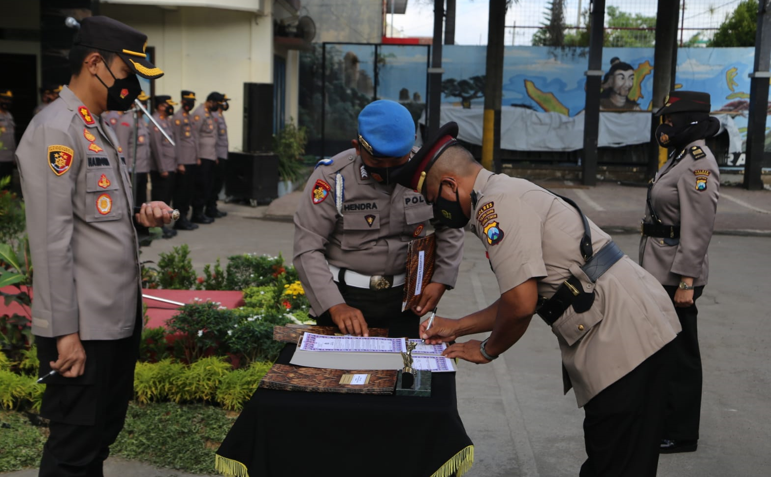 Kapolres Tulungagung Pimpin Sertijab PJU dan Kapolsek