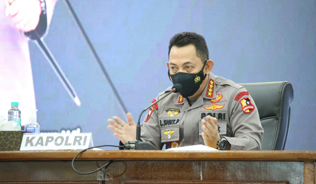 Arahan Kapolri ke Forkopimda Kalbar Terkait Penanganan Covid-19