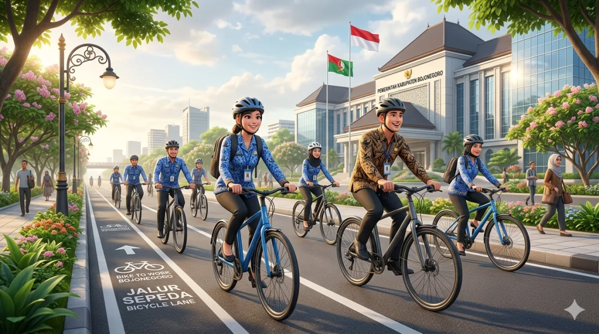 Senin 30 Maret: Ribuan ASN Bojonegoro Bakal "Kepung" Kantor dengan Sepeda, Ada Apa?