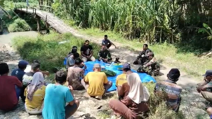 Sinergi TNI dan Rakyat,Pembangunan Jembatan Bojonegoro-Ngawi Dimulai