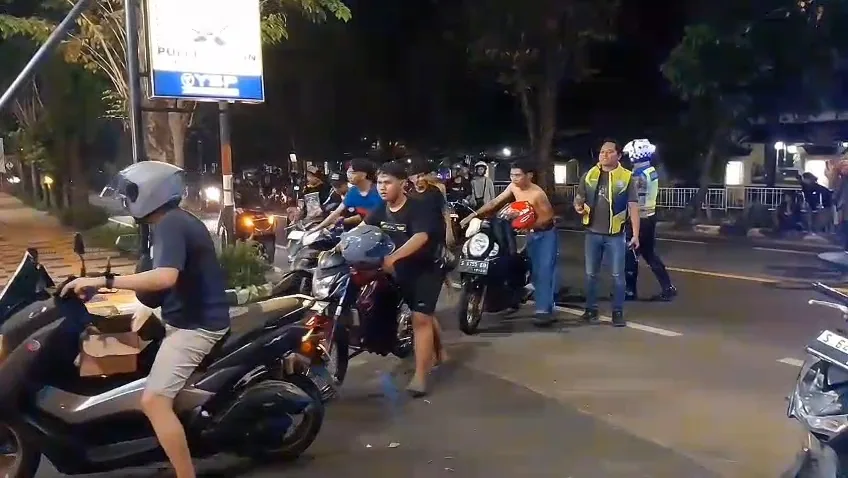 Polres Tuban 'Kepung' Balap Liar di Ringroad, Puluhan Motor Diamankan 