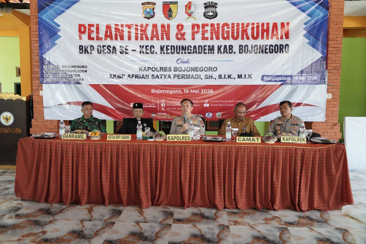 Kapolres Bojonegoro Kukuhkan BKP Kedungadem: Jangan Lupakan Sejarah!