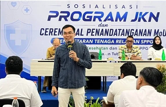 Gandeng SPPG, BPJS Kesehatan Pastikan Relawan Makan Bergizi Gratis di Tuban Terlindungi JKN