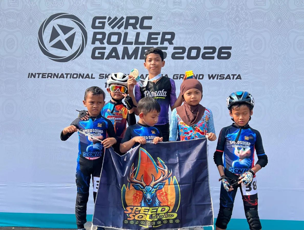 Atlet Sepatu Roda Bojonegoro Borong Medali di GWRC Roller Games 2026 Bekasi