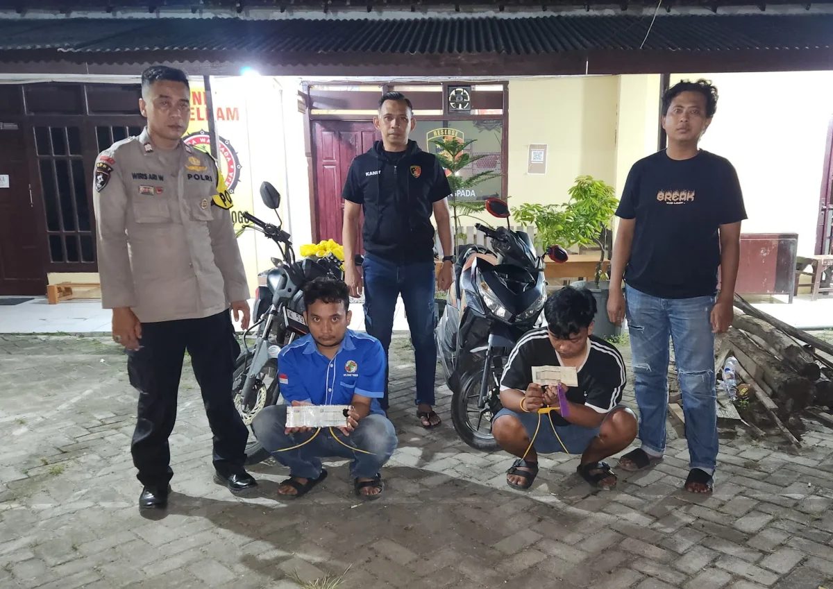 Nekat Gasak Motor di Jatirogo, Dua Pemuda Blora Tak Berkutik Diciduk Polisi di Rumahnya