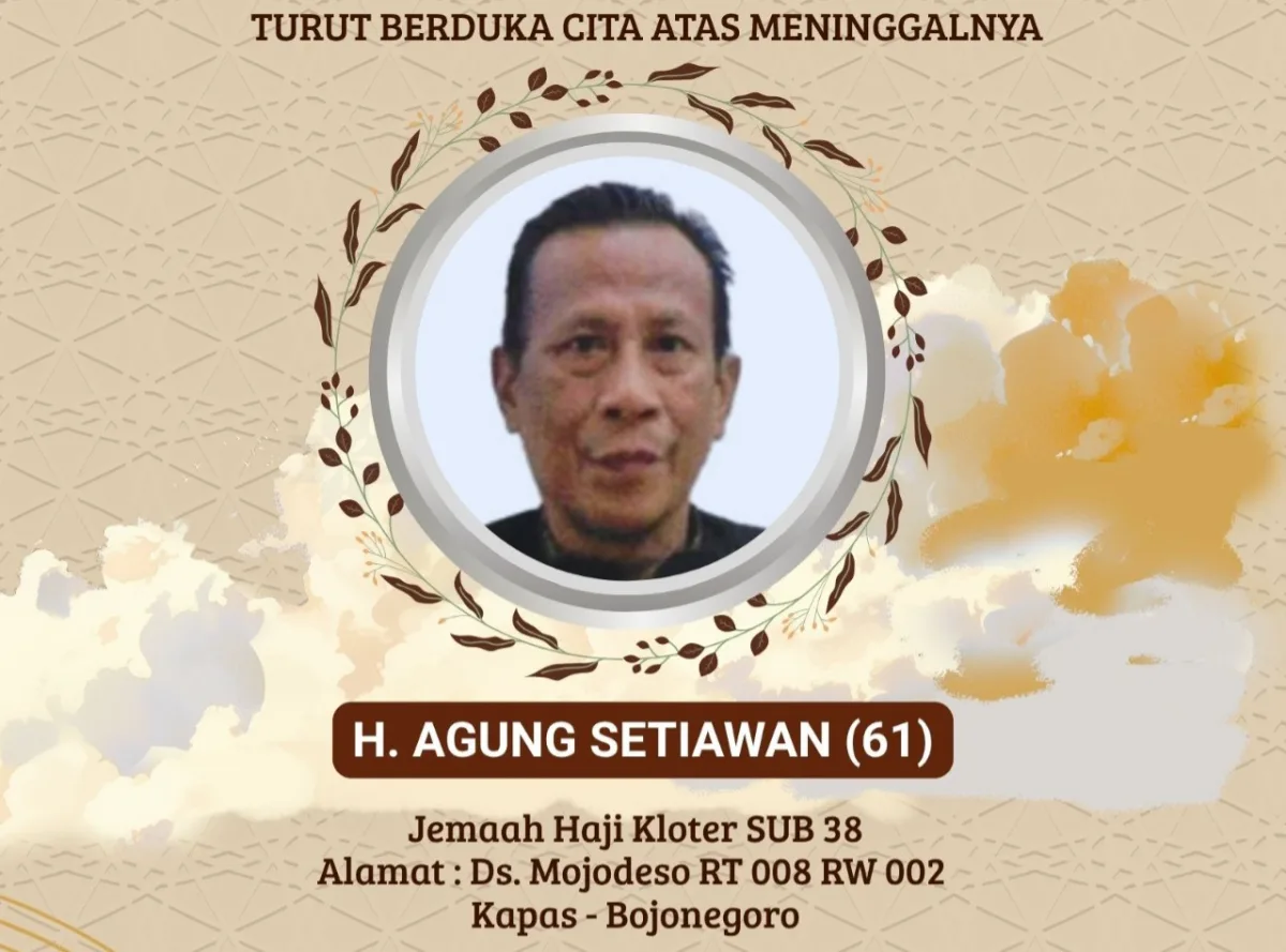Sempat Dirawat di Mina, Jemaah Haji Asal Kapas Bojonegoro Wafat di RS Makkah