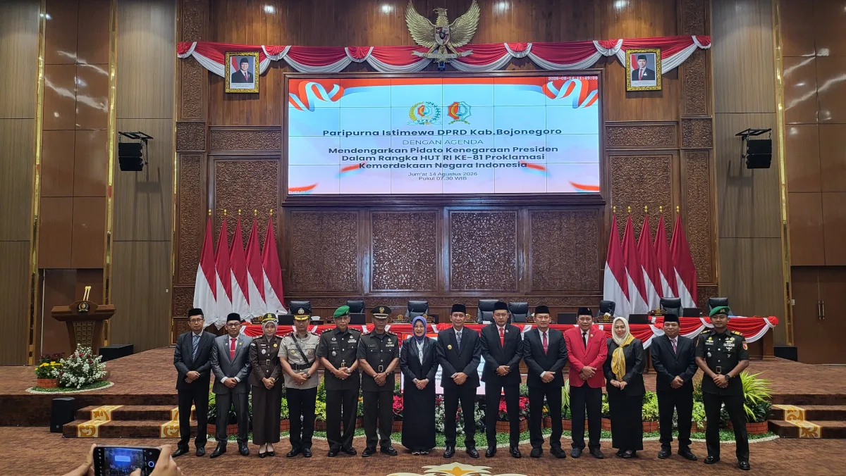 Ketua DPRD Bojonegoro Ajak Perkuat Persatuan NKRI dalam Rapat Paripurna Istimewa HUT ke-81 RI