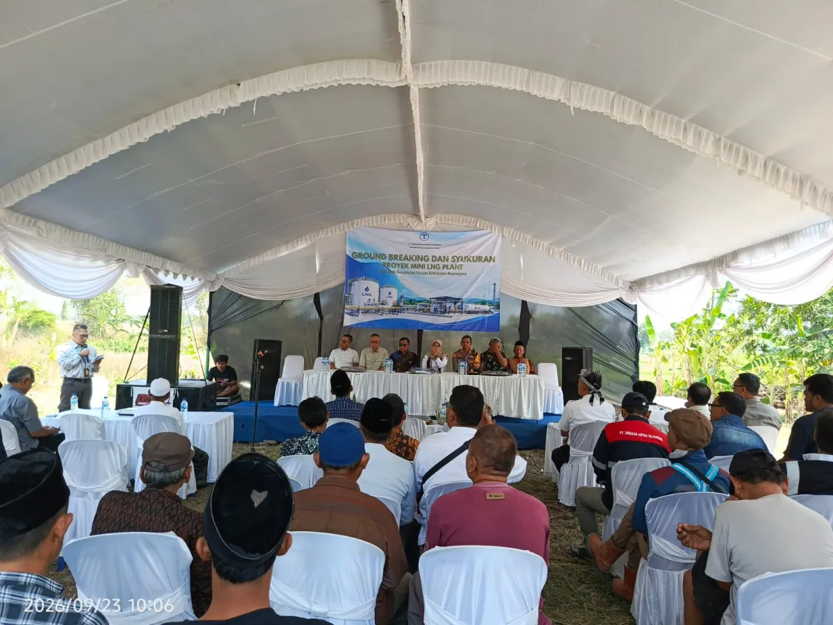 Bojonegoro Bersiap Jadi Lumbung Energi, Mini LNG Plant Modern Resmi Dibangun di Gayam