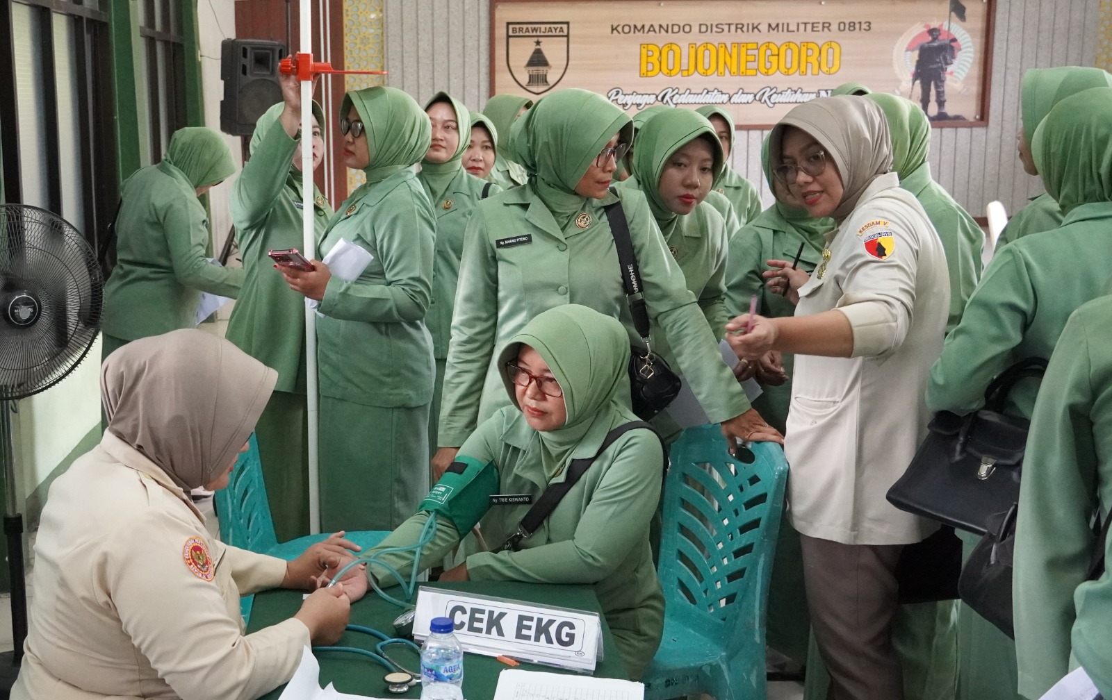 HUT ke-80 Persit KCK, Kodim 0813 Bojonegoro Gelar Tes EKG dan HPV DNA
