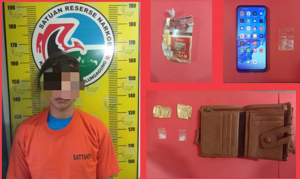 Kedapatan Bawa 3 Poket Sabu, Pemuda Desa Ngepoh Ditangkap Satresnarkoba Polres Tulungagung