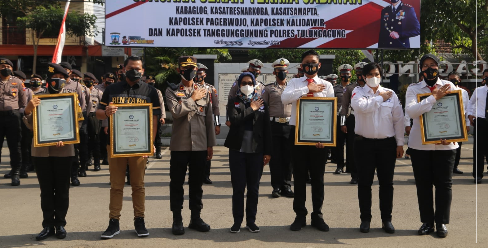 Polres Tulungagung Terima Penghargaan Dari TRC PPA Indonesia