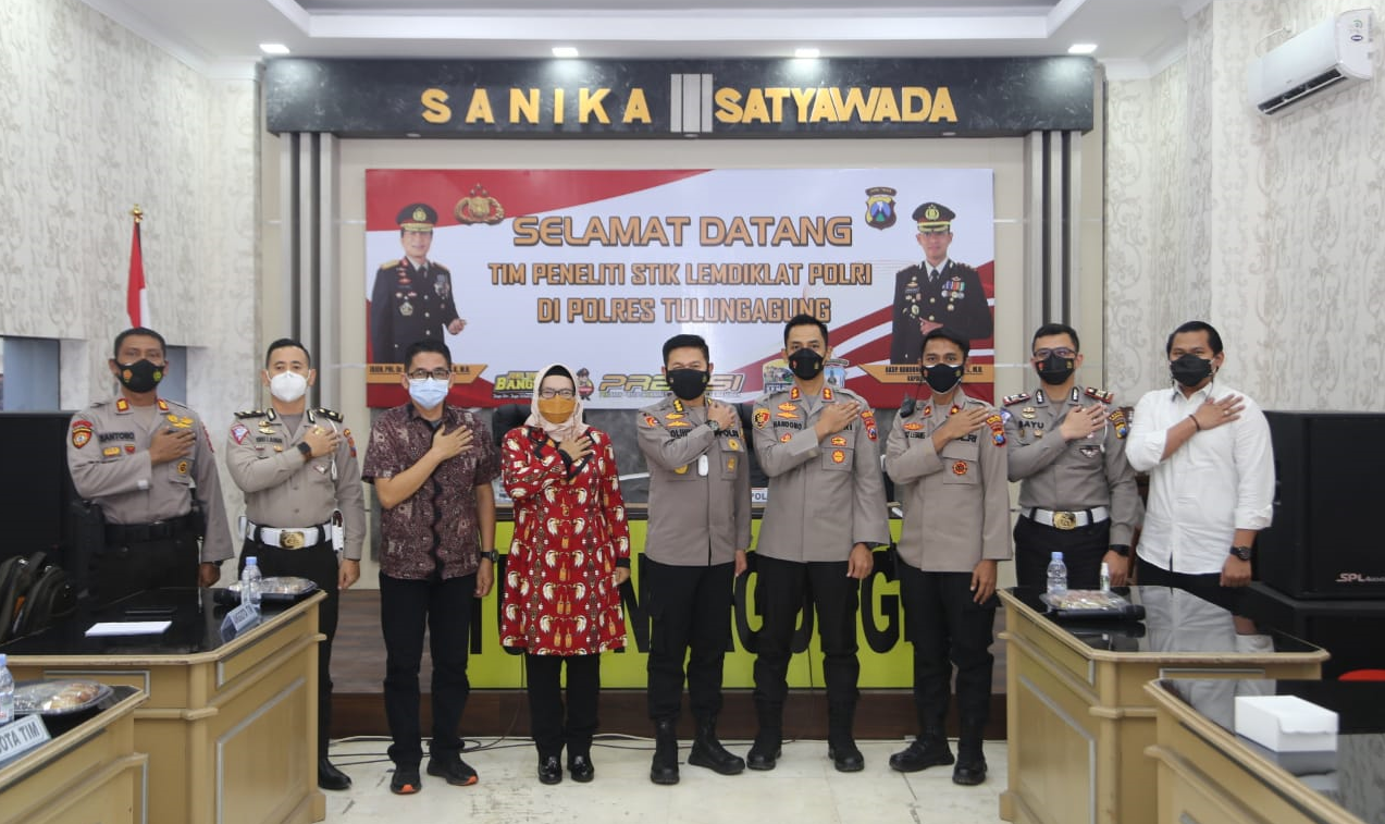 Polres Tulungagung Terima Kunjungan Tim Peneliti STIK Lemdiklat Polri Terkait Program ETLE
