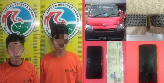 Kedapatan Bawa Ratusan Botol Arak Bali, 2 Pemuda Paruh Baya Ditangkap Satresnarkoba Polres Tulungagu