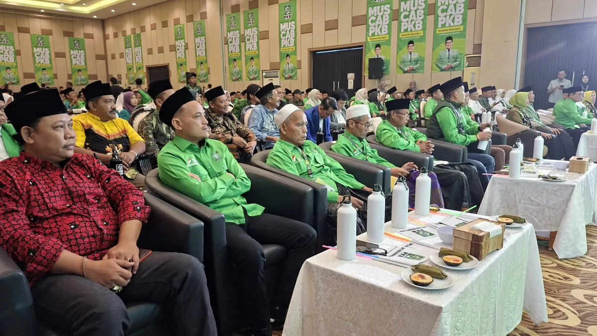 Para ketua DPC partai dan lintas organisasi hadir di Muscab PKB Bojonegoro. Foto : suarasatu.com