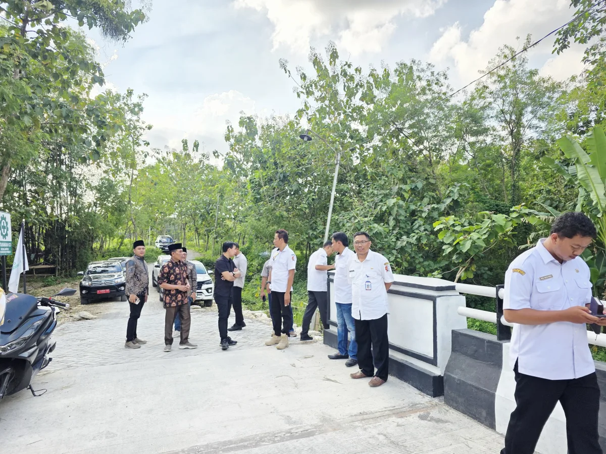 Salah satu lokasi proyek BKKD yang di sidak DPRD bersama OPD 