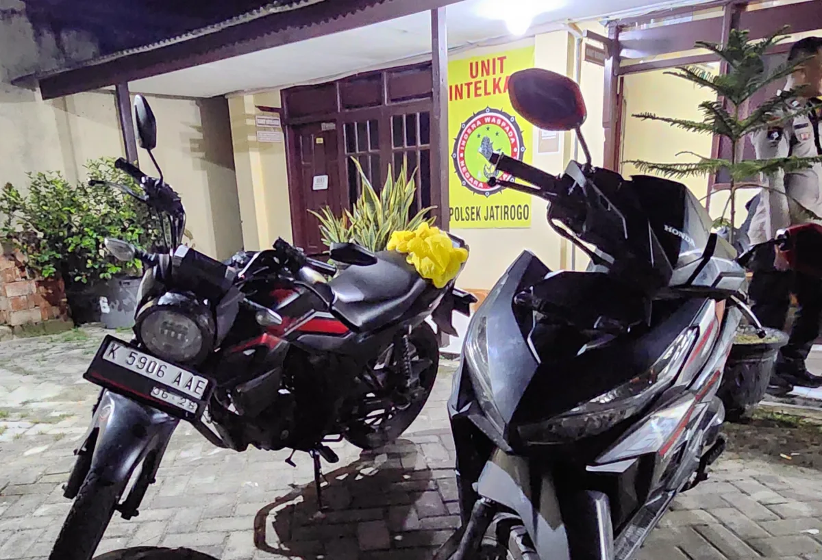 Motor curian berhasil diamankan polisi dari tangan tsk 