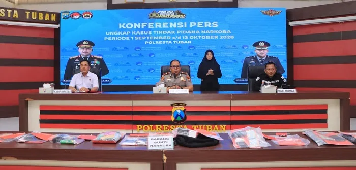 Ungkap Kasus Narkoba Jaringan Surabaya, Polresta Tuban Tangkap 15 Pelaku